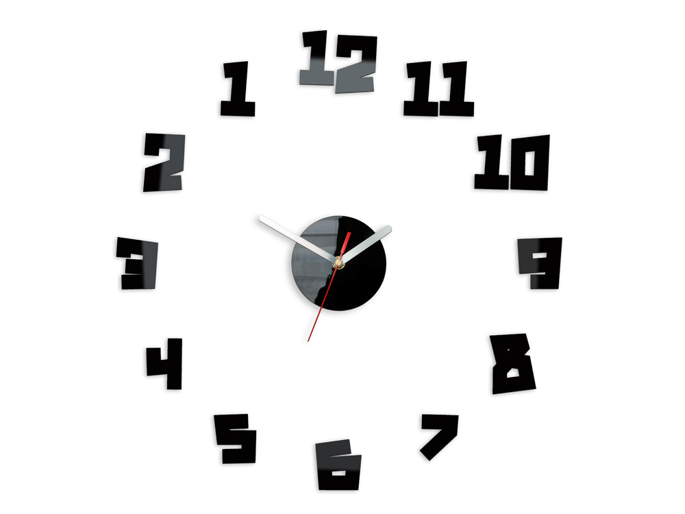 Moderné nástenné hodiny CRAZY CLOCK - BACK IN TIME NH030