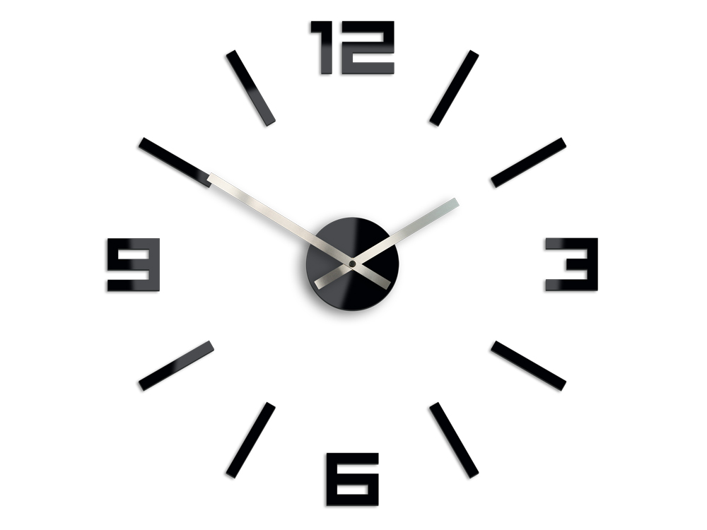 Moderné nástenné hodiny ARABIC BLACK HMCNH056-black