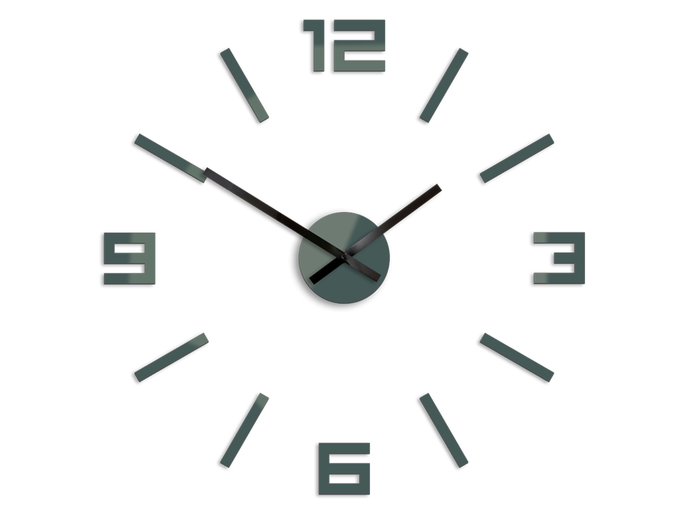 Moderné nástenné hodiny ARABIC GRAY HMCNH056-gray