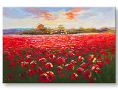 Maľovaný obraz na stenu LÚKA 1 dielny CFAZH6008E1 - 90x60 cm