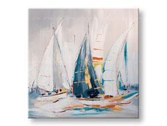 Maľovaný obraz na stenu ABSTRAKT 1 dielny CWF11267WE1 - 80x80 cm