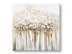 Maľovaný obraz na stenu KVETY 1 dielny CWF1377WE1 - 70x70 cm