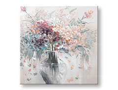 Maľovaný obraz na stenu KVETY 1 dielny YOBCWFFL040 - 80x80 cm | rôzne rozmery