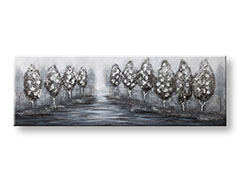 Maľovaný obraz na stenu STROMY 1 dielny CWFTR029 – 150x50 cm